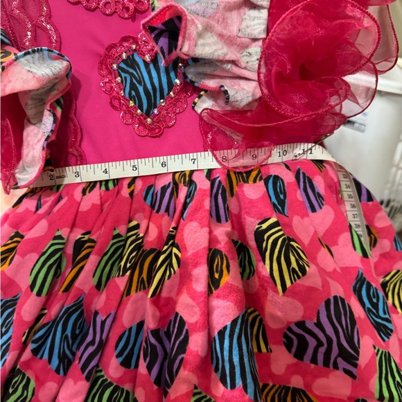 Colorful Heart Patterned Dress - Picture 6 of 7